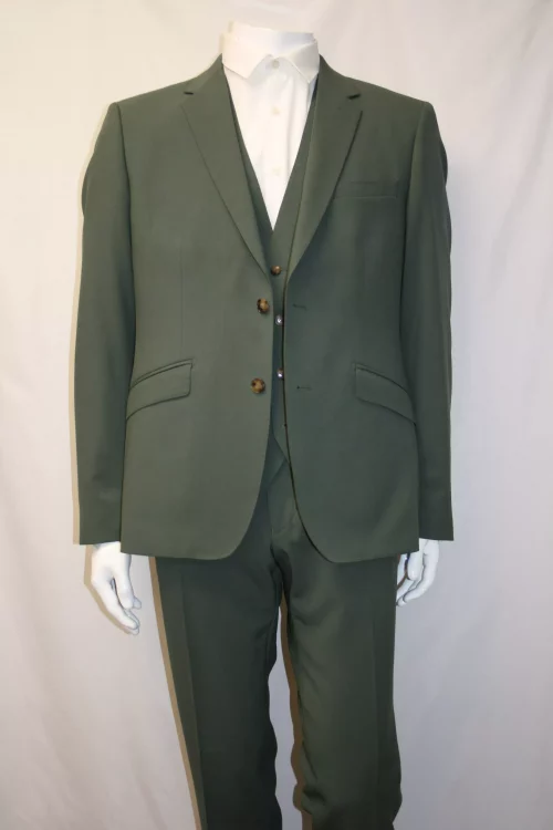 Costume 3 Pieces Toile Verte Las Bang Casino Vert Moyen