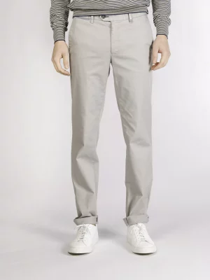 Pantalon Sport Broken Twill Lyocell Gris Moyen
