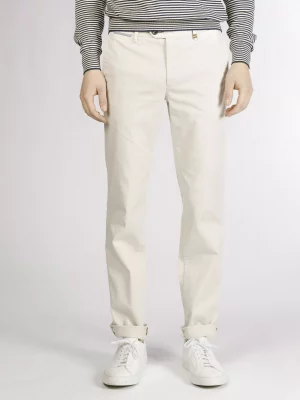 Pantalon Sport Broken Twill Lyocell Beige Moyen
