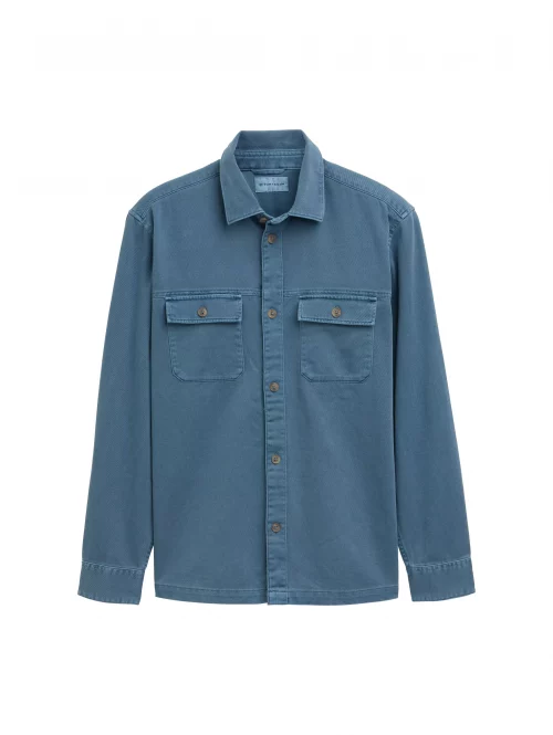 Grosse Piece Blouson Veste Peintre Coton 2pp Bleu Moyen
