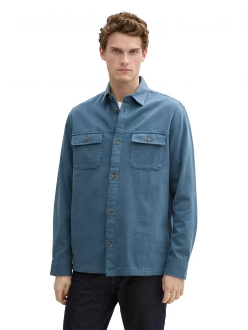 Grosse Piece Blouson Veste Peintre Coton 2pp Bleu Moyen – Image 4