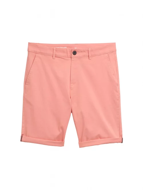 Pantalon Bermuda  Gabardine Stretch Rose Moyen