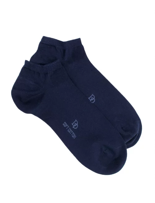 Accessoire Chaussettes Tige Courte Soft Bleu Moyen
