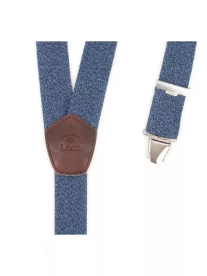 Accessoire Bretelles Unies Denim Bleu Moyen