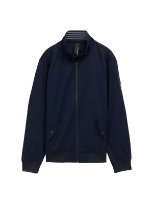 Grosse Piece Blouson Teddy Nylon Bleu Fonce