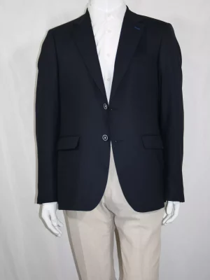 Veste Blazer  Natte Losange Actu Bleu Fonce