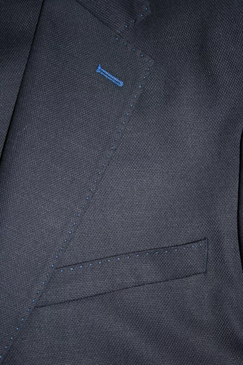 Veste Blazer  Natte Losange Actu Bleu Fonce – Image 4