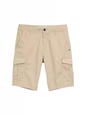 Pantalon Bermuda  Cargo Micro Print Beige Clair