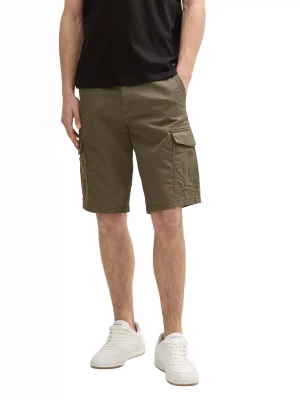 Pantalon Bermuda  Cargo Micro Print Kaki Fonce