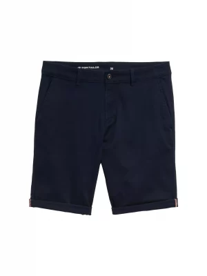 Pantalon Bermuda  Gabardine Stretch Bleu Fonce