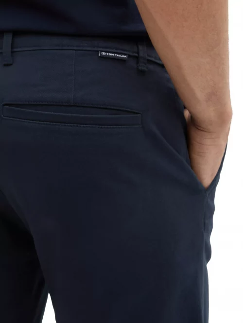 Pantalon Bermuda  Gabardine Stretch Bleu Fonce – Image 2