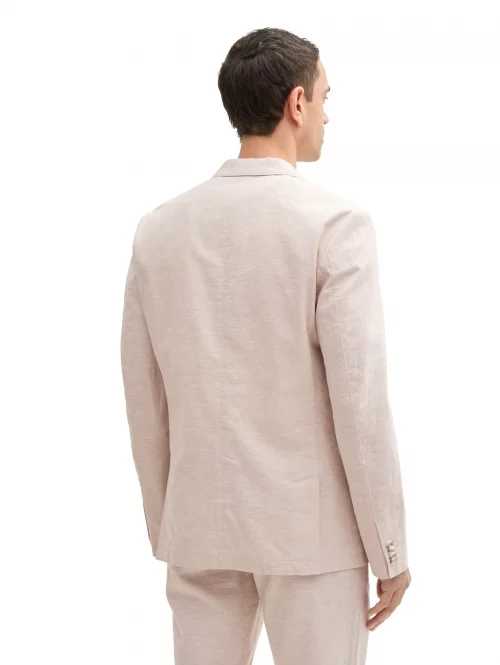 Veste Ville Lin Coton 3pp Beige Clair – Image 2
