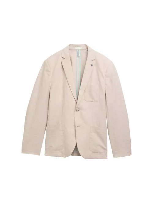 Veste Ville Lin Coton 3pp Beige Clair – Image 3