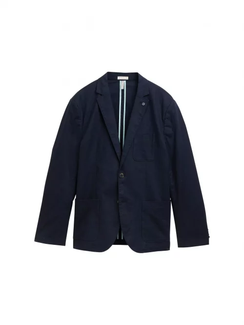 Veste Ville Lin Coton 3pp Bleu Fonce – Image 3