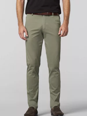 Pantalon Sport Imprime Diagonal Kaki Moyen