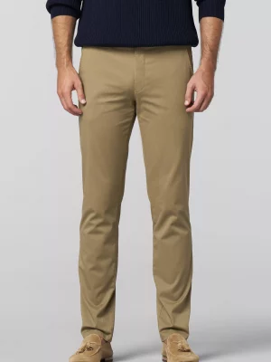 Pantalon Sport Imprime Diagonal Beige Moyen