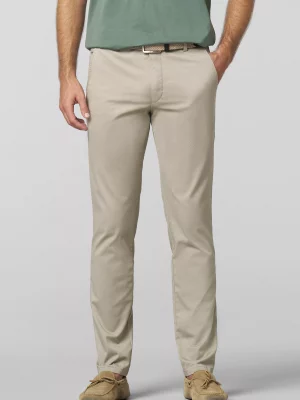Pantalon Sport Imprime Diagonal Beige Clair