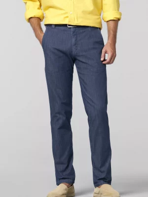 Jean Denim Denim Poches Italiennes Bleu Moyen