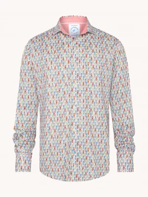 Chemise Manches Longues Sport Pirogues Vert Moyen