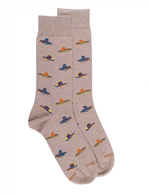 Accessoire Chaussettes 3 Pour 2 Beige Clair