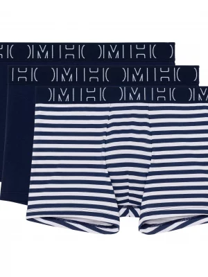 Accessoire Shorty Trio Rayure+ Unis Bleu Fonce