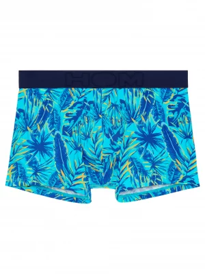 Accessoire Shorty Imprime Tropical Bleu Moyen