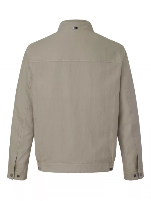 Grosse Piece Blouson Coton Lin Twill Beige Clair – Image 2