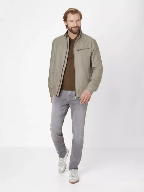 Grosse Piece Blouson Coton Lin Twill Beige Clair – Image 5