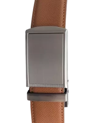 Accessoire Ceinture Plaque Sangle Effet Beige Moyen