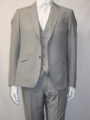 Costume 3 Pieces Flamme Las Bang Casino Gris Clair
