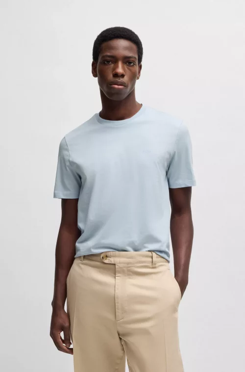 T-shirt Manches Courtes Uni Rdc Bleu Clair – Image 3