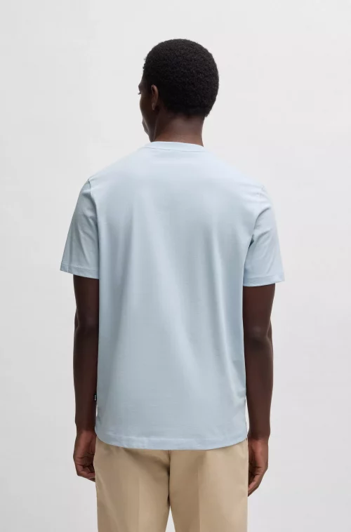 T-shirt Manches Courtes Uni Rdc Bleu Clair – Image 4