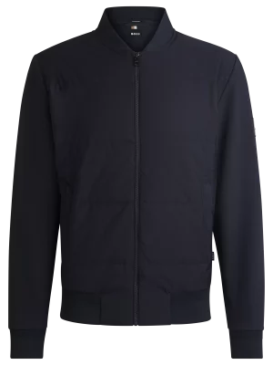 Gilet Manches Longues Bi-matiere Bleu Fonce