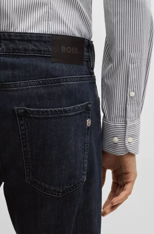 Jean Denim Denim Blue Black Bleu Fonce – Image 3