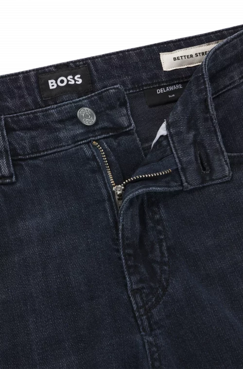 Jean Denim Denim Blue Black Bleu Fonce – Image 4