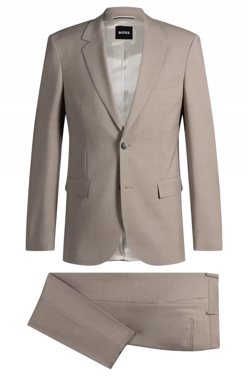 Costume 2 Pieces Fil A Fil Beige Clair – Image 2