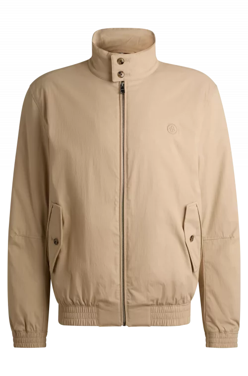 Grosse Piece Blouson Teddy Coton Beige Clair