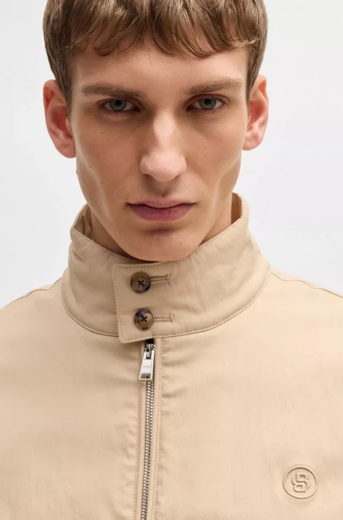 Grosse Piece Blouson Teddy Coton Beige Clair – Image 4