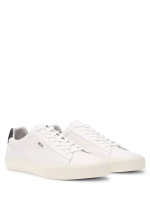 Accessoire Chaussures Sneaker Cuir Talon Contraste Blanc