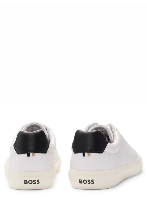 Accessoire Chaussures Sneaker Cuir Talon Contraste Blanc – Image 2