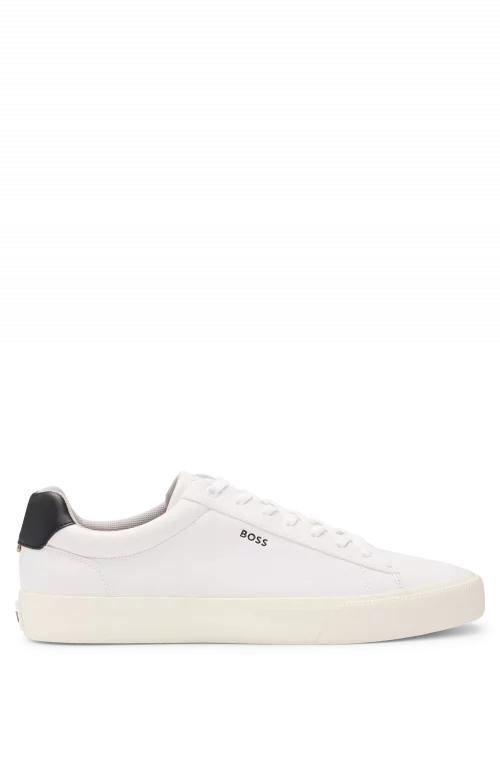 Accessoire Chaussures Sneaker Cuir Talon Contraste Blanc – Image 3