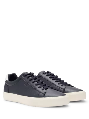 Accessoire Chaussures Sneaker Cuir Talon Contraste Bleu Fonce