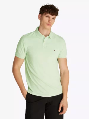 Polo Manches Courtes Regular Pique Uni Vert Clair