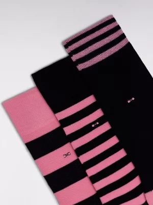 Accessoire Chaussettes Coffret Trio Cercle Rose Rose Clair