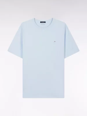 Chemise Manches Longues Sport 111 Uni Col Rond Bleu Clair